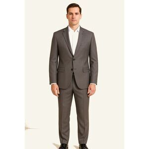 HUGO Men's Gray Pinstripe Suit